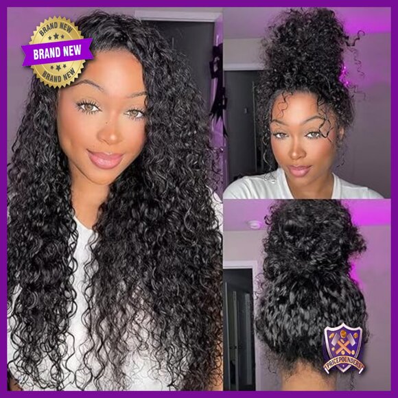 360 Lace Front Wig Human Hair Glueless Drawstring Pre Plucked 24 Inch main image 5